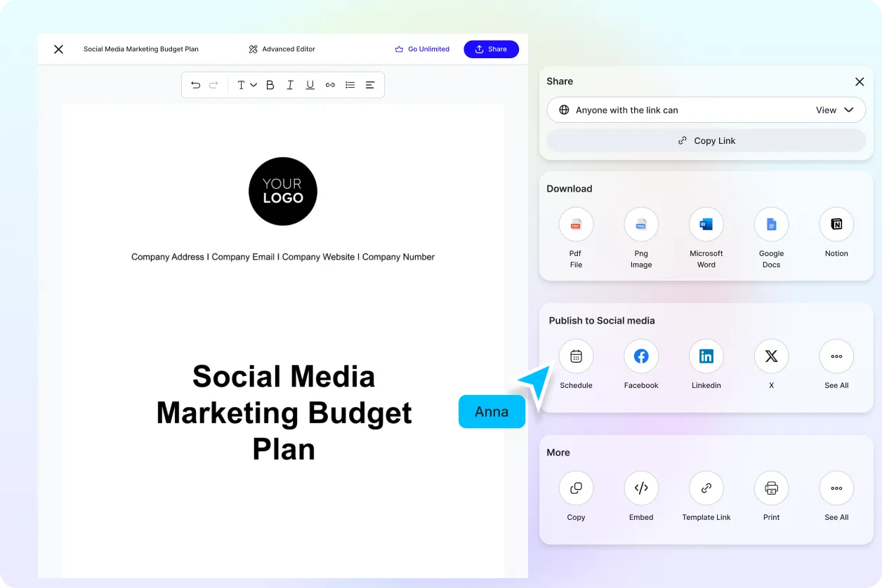 Free AI Social Media Marketing Plan Generator, Free Social Media Marketing Plan Maker Online